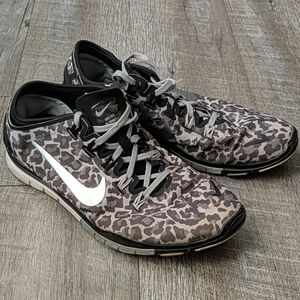 Gray and black leopard Nikes size 9.5 women's